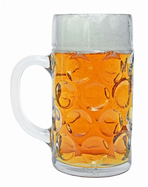 Custom Engraved Dimpled Oktoberfest Glass Beer Mug 1 Liter