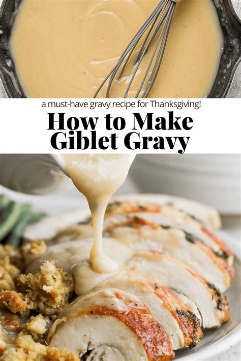 Turkey Giblet Gravy Recipe (no drippings) - an easy and delicious turkey giblet gravy recipe ...