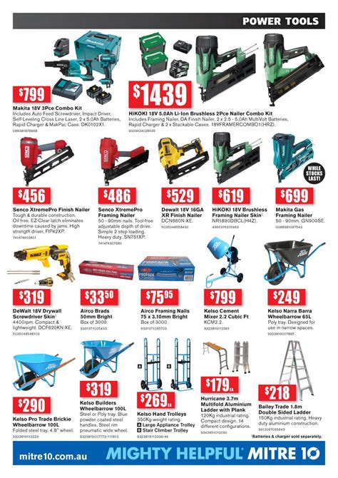 Mitre 10 Catalogue Power Tools 15 May - 30 Jun 2019