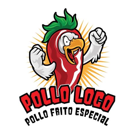 Premium Vector | Pollo loco chicken logo mascot template