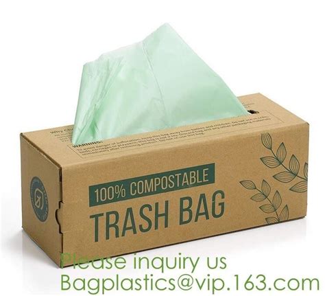 Eco Friendly Biodegradable Compost Bags Made From Cornstarch