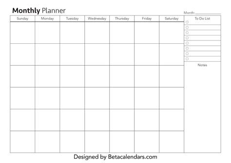 Free Monthly Planner in 2020 | Free monthly planner, Monthly planner ...