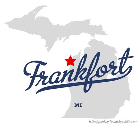 Map of Frankfort, MI, Michigan