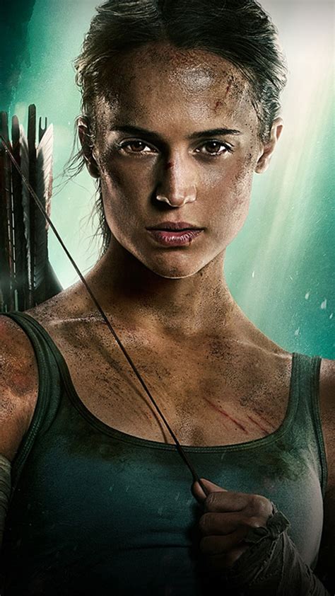 1080x1920 Tomb Raider 2018 Movie Alicia Vikander Poster Iphone 7,6s,6 Plus, Pixel xl ,One Plus 3 ...