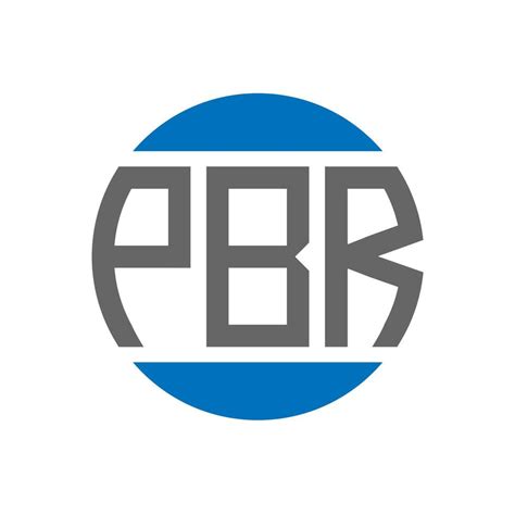 PBR letter logo design on white background. PBR creative initials circle logo concept. PBR ...