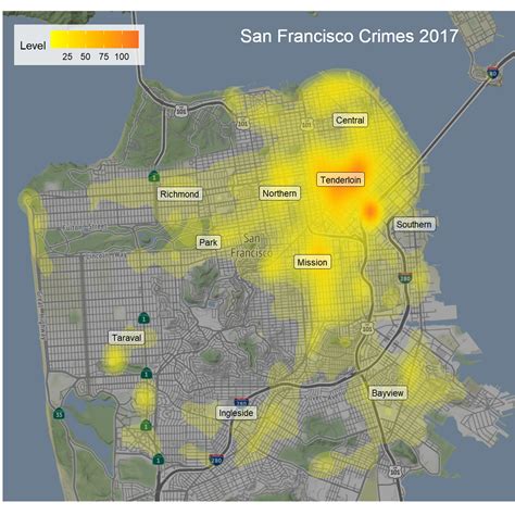 San Francisco Crime Heatmaps in R Using BigQuery bigrquery and ggmap | Somtom's Blog