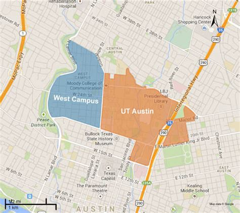 Ut Austin Campus Map Pdf - Map