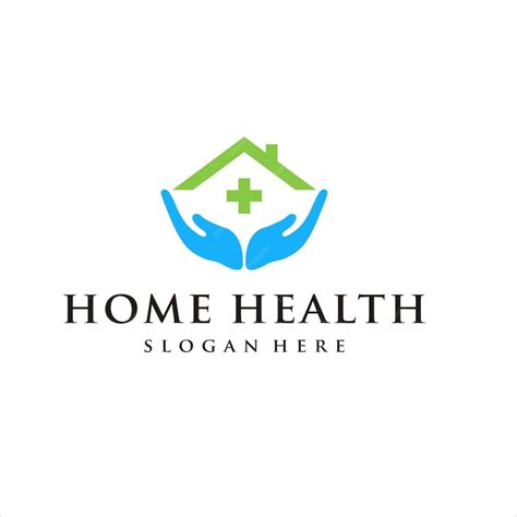 Premium Vector | Home health care logo design vector