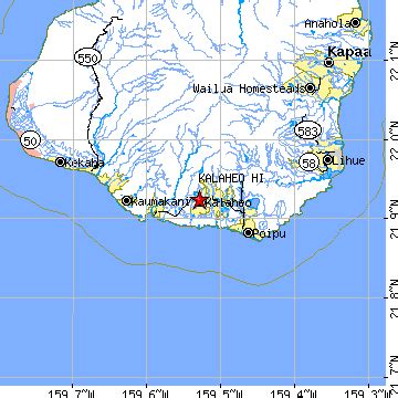 Kalaheo, Hawaii (HI) ~ population data, races, housing & economy