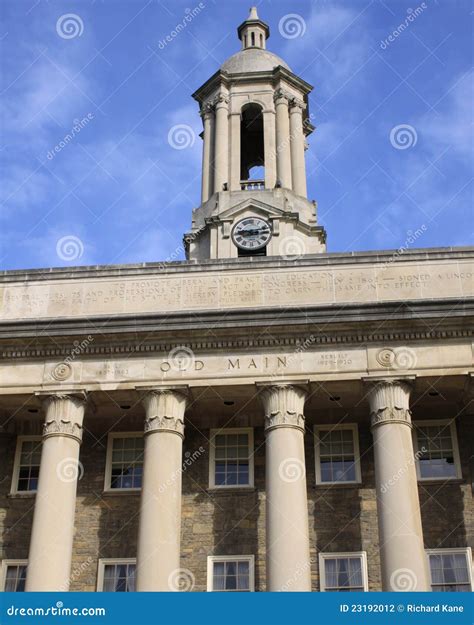 Old Main Building, Campus Of The Penn State Stock Photography - Image: 23192012