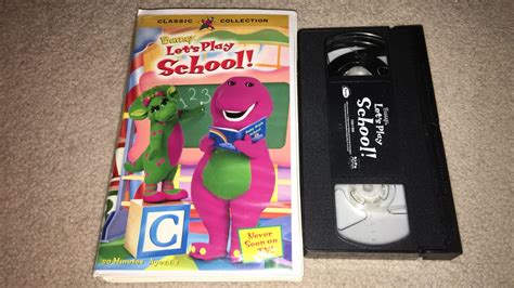 Opening And Closing To Barney: Let’s Play School 1999 VHS - YouTube