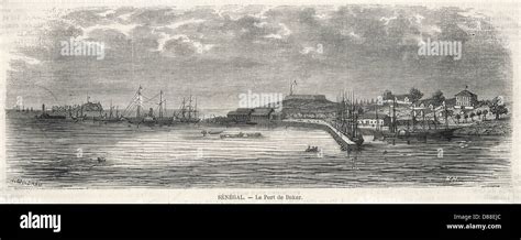 SENEGAL/DAKAR PORT 1867 Stock Photo - Alamy