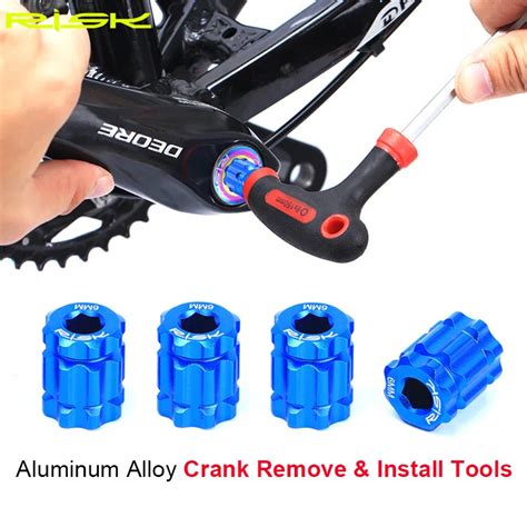 RISK Bicycle Crank Remove & Install Tool for MTB Road Bike Crank Arm Aluminum Alloy Bicycle Tool ...