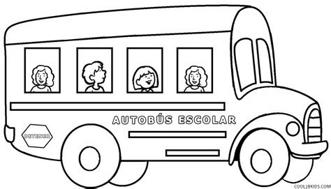 Dibujos de Autobús Escolar para colorear - Páginas para imprimir gratis