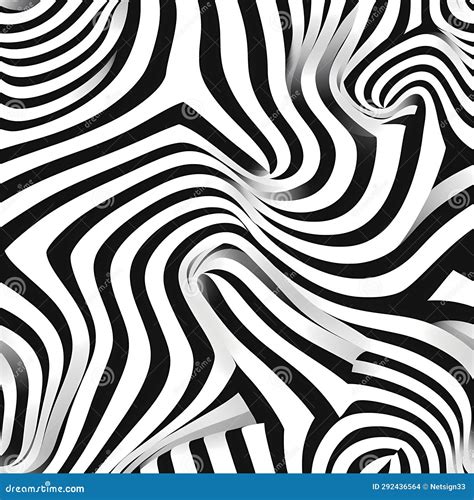 Black and White Striped Pattern Stock Illustration - Illustration of ...