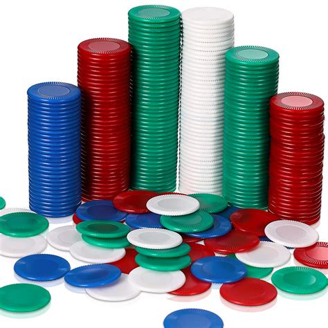 Buy Skylety 400 Pieces Plastic Poker Chips Game Chips 4 Colors Counter ...