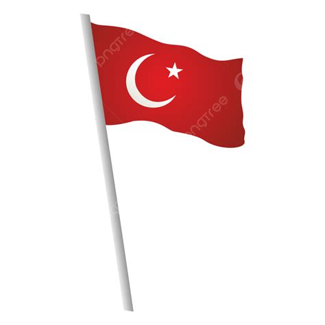 Turkish Flag Vector Hd PNG Images, Waving Turkish Flag, Turkey Flag Waving, Turkey National Flag ...