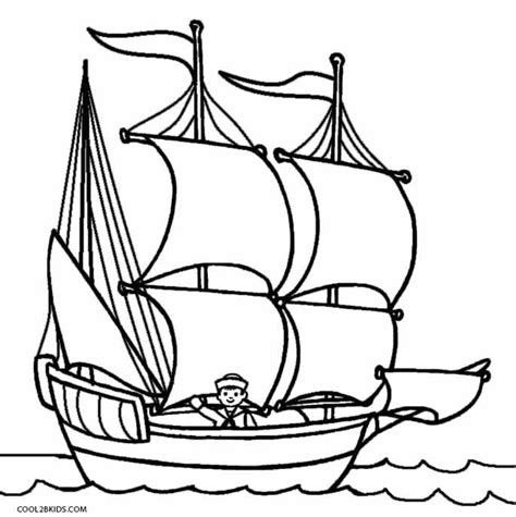 Printable Boat Coloring Pages For Kids