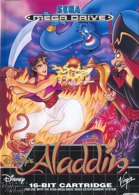 Disney's Aladdin (1993) Genesis box cover art - MobyGames | Jeux retro ...