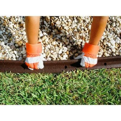 Vigoro EcoBorder 4 ft. Brown Rubber Landscape Edging (6-Pack) ECOBRD BRN 6PK - The Home Depot ...