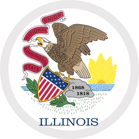 Illinois flag emoji - Country flags