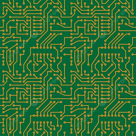 Seamless Texture Of A Printed Circuit Board Background, Wallpaper, Green, Board Background Image ...