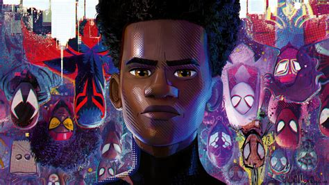 Miles Morales from Spider-Man: Across the Spider-Verse 2023 movie 4K wallpaper download