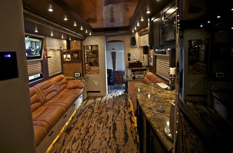 Zac Brown's Tour Bus | Bus interior, Tour bus interior, Luxury bus