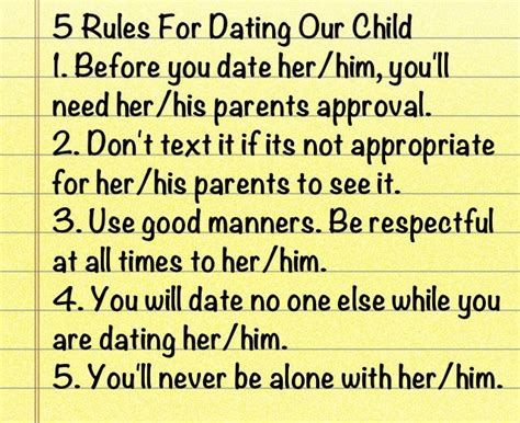 Rules In Dating – Telegraph