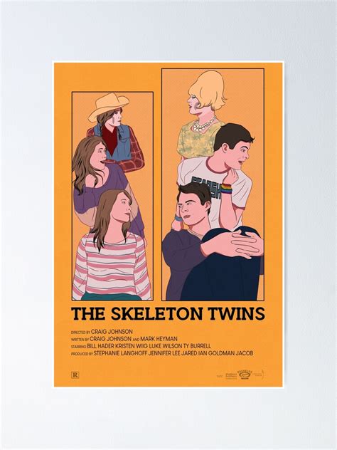 "skeleton twins" Poster for Sale by neeannn | Redbubble