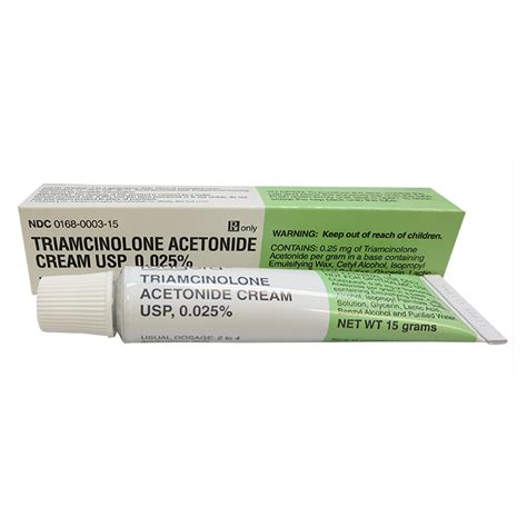 Triamcinolone Acetonide Cream 0.025%, 15g (Sandoz)