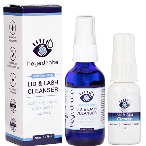 Buy Heyedrate Lid and Lash for Eye and Eyelid , Gentle Hypochlorous Eyelid Cleansing Spray (1 ...