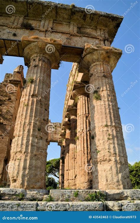 Ancient Greek columns stock image. Image of architectural - 43542463