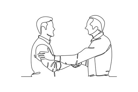 Single one-line drawing an employee being congratulated by his boss. Employee appreciation day ...