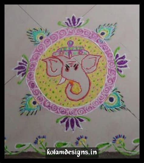 MUNGITA MUGGULU: LORD VINAYAKA MUGGULU - LORD GANESH MUGGULU - FESTIVAL KOLAMS - VINAYAKA ...