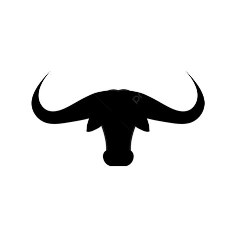 Bull Horns Silhouette Vector PNG, Bull Head Long Horn Clip Art, Longhorn Clipart, Longhorn Clip ...