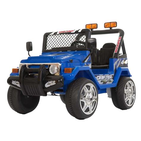 Kids Blue Electric Ride-On Jeep | Kidaroos