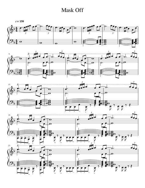 Mask off Sheet music for Piano (Solo) | Musescore.com