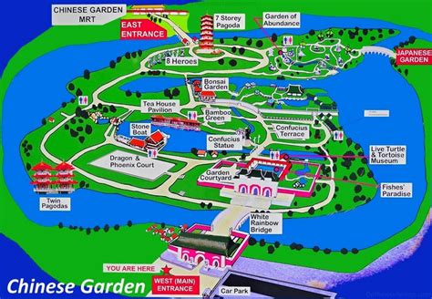 Chinese Garden Map | Singapore - Ontheworldmap.com