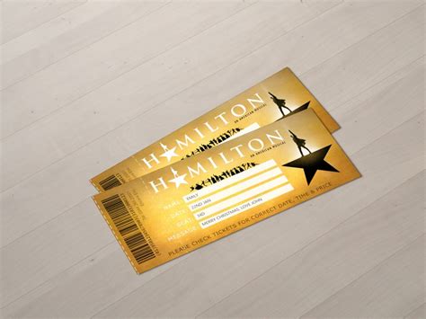 Hamilton Printable Tickets