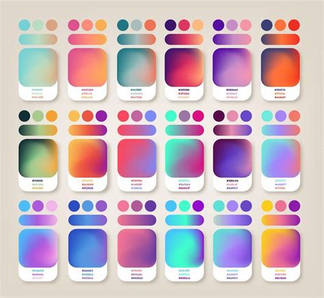 Gradient Colors Ideas | Gradient color design, Color palette challenge, Color design inspiration