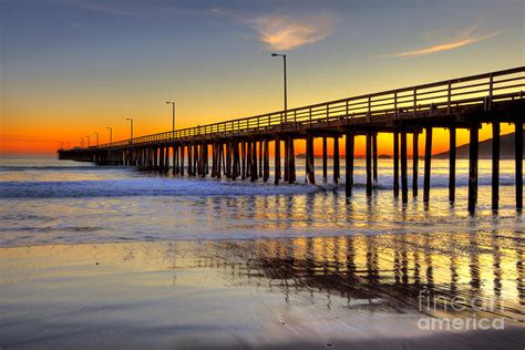 The Avila Beach Pier At Sunset Photograph by Mimi Ditchie