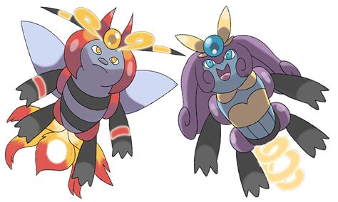 Volbeat and Illumise evolutions by Phatmon on DeviantArt