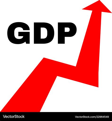 Gdp growth concept Royalty Free Vector Image - VectorStock