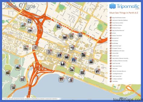 Melbourne Map Tourist Attractions - ToursMaps.com