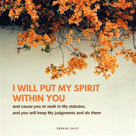 Ezekiel 36:27 | Scripture, Bible, Ezekiel