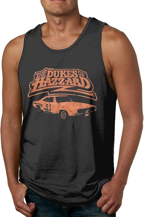 Amazon.com: Dukes of Hazzard Mens Singlet Racerback Exercise T Shirt 3X-Large Black : Clothing ...