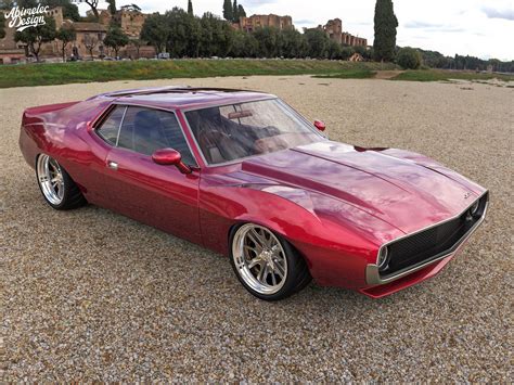 AMC Javelin Looks Bad To The Bone With Shorter Nose And Hellcat Engine | Carscoops