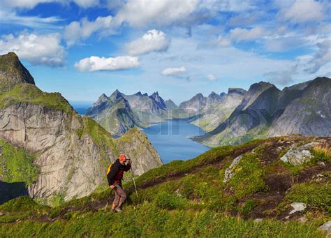 Hike in Lofoten | Stock image | Colourbox