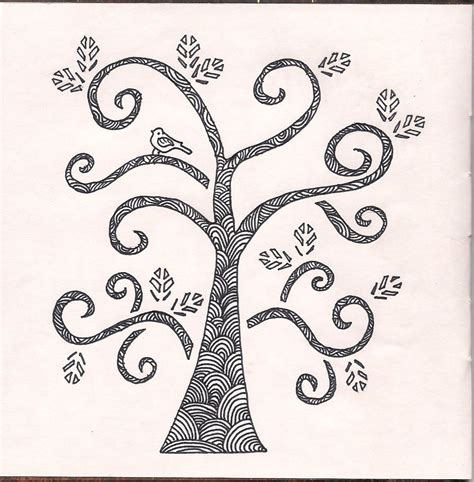 Knitting II: Zentangle Tree Tree Stencil, Stencils, Zentangle Patterns, I Fall In Love, Joann ...